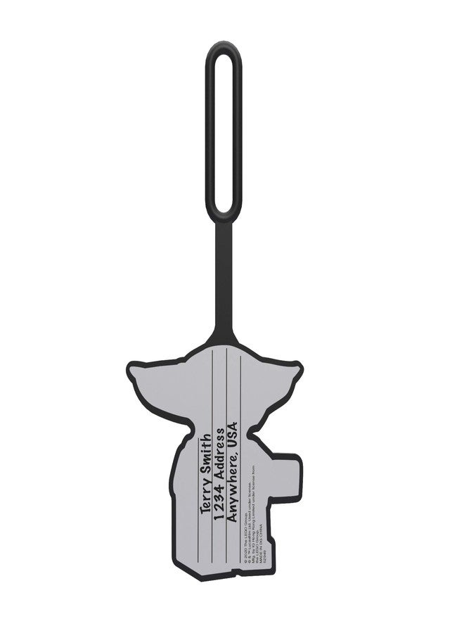 IQ Lego Star Wars Silicone Luggage Tag - Grogu (52949) with writable Surface on Back for ID Identification. Measures Approx. 6.5". for Travel, Suitcase, Backpack, Summer Beach Bag - Image 3